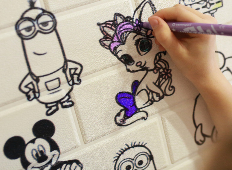 самоклеючі 3D панелі для розфарбування