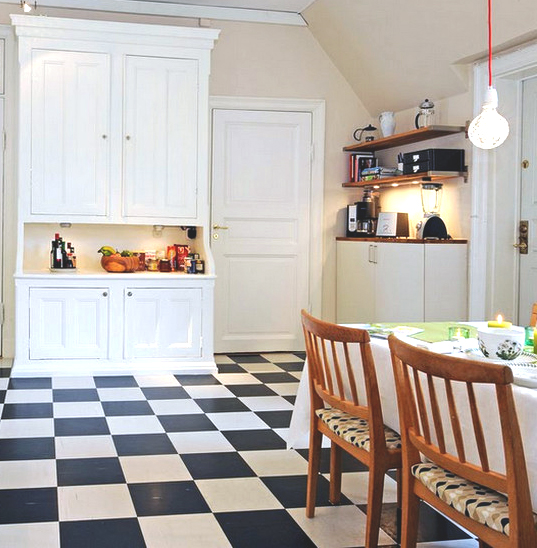 Линолеум бытовой в интерьере