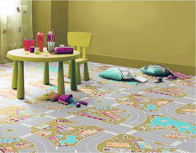 Линолеум с детским рисунком