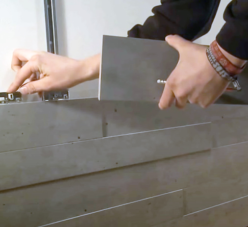 Монтаж МДФ панелей