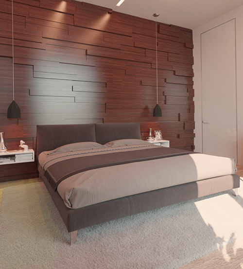 Купити сучасні стінові панелі для спальні недорого Стінові панелі МДФ для спальні