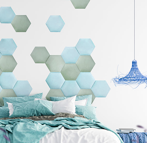 Купити сучасні стінові панелі для спальні недорого М'які стінові панелі для спальні