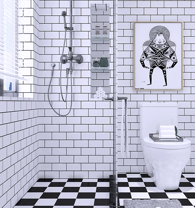 Виниловая плитка для ванной