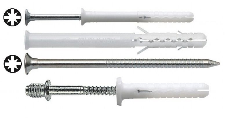 Купити дюбель цвях поштучно і упаковками з доставкою Дюбель цвях