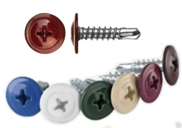 Саморіз по металу з пресшайбою та буром