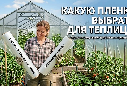 Яку плівку вибрати для теплиці