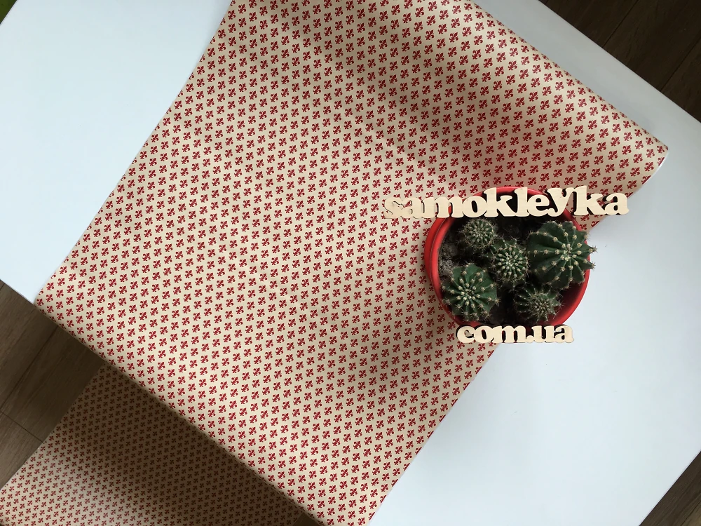 Самоклеющаяся пленка D-C-Fix 45см х 15м Df 200-2058 (Красные пики)