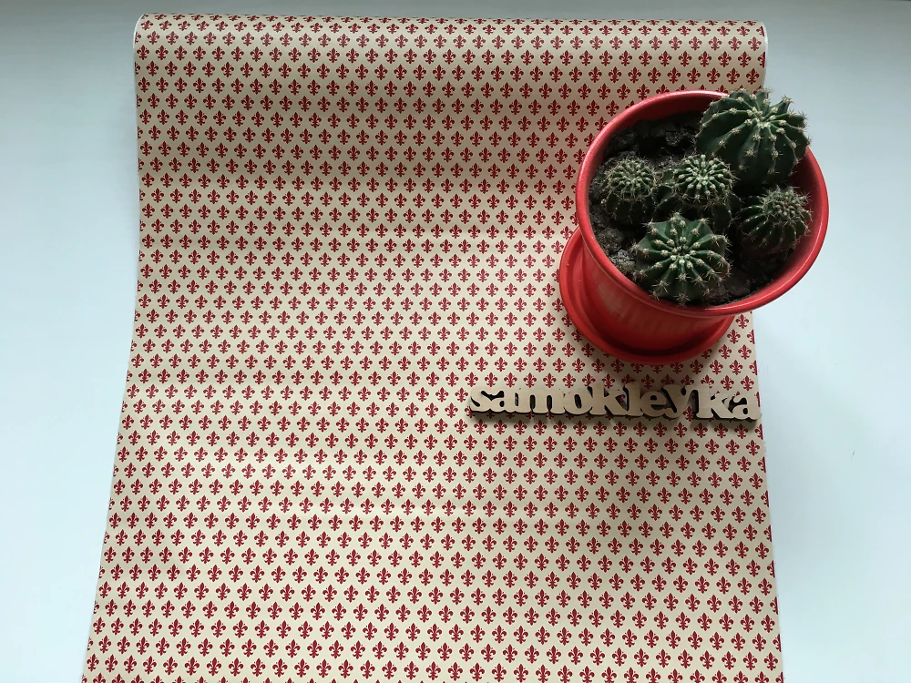 Самоклеющаяся пленка D-C-Fix 45см х 15м Df 200-2058 (Красные пики)