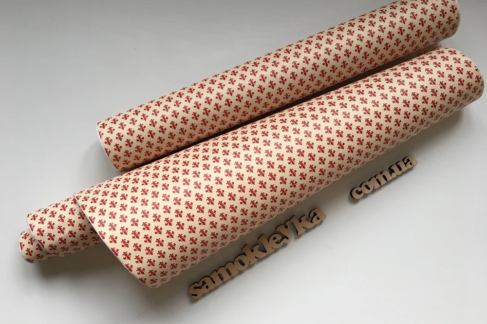 Самоклеющаяся пленка D-C-Fix 45см х 15м Df 200-2058 (Красные пики)