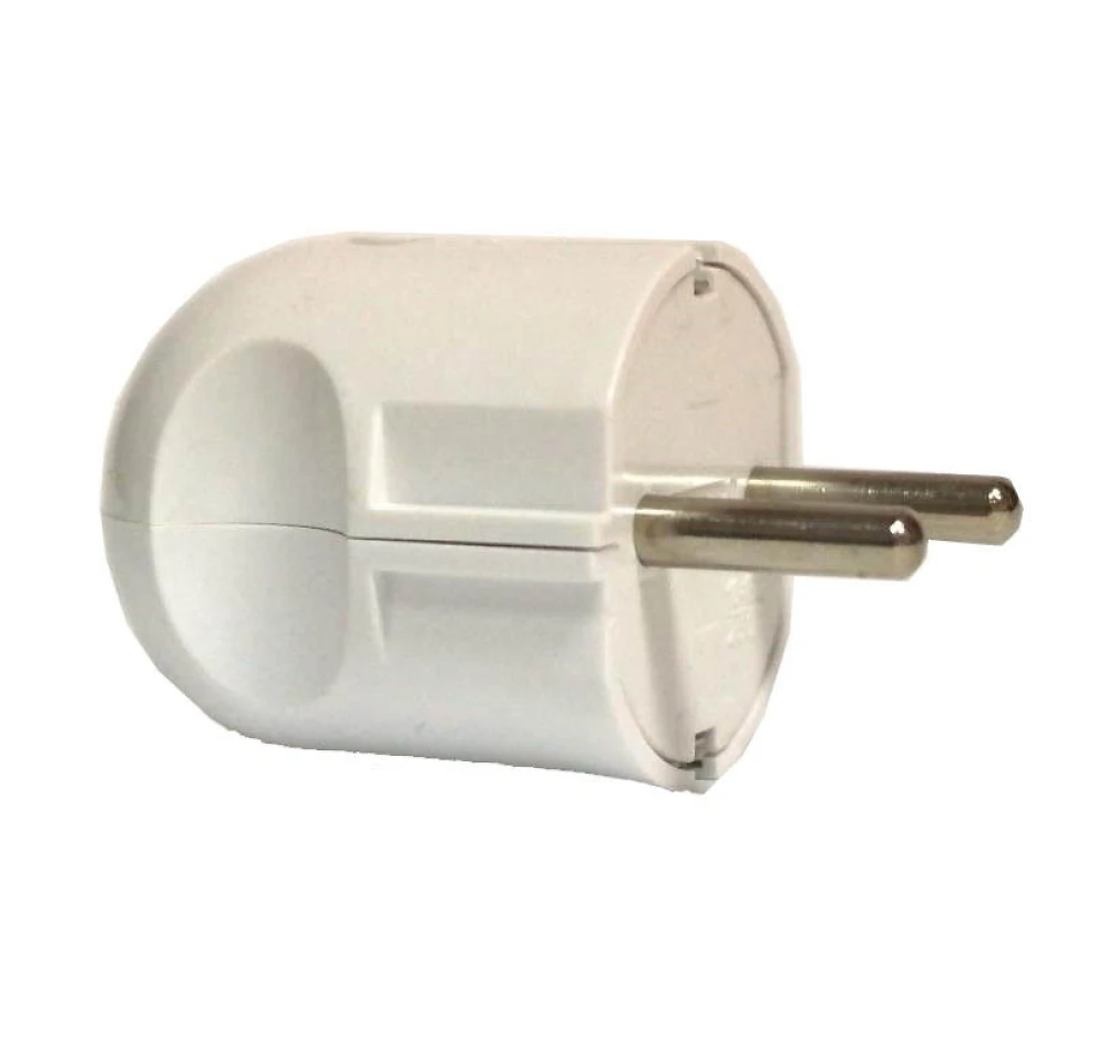 Вилка Lemanso пряма євро з заземленням LMA008