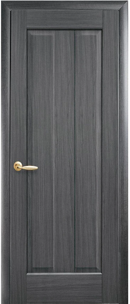 Двері  Маестра grey Прем'єра (глуха) ПВХ DeLuxe Новий стиль