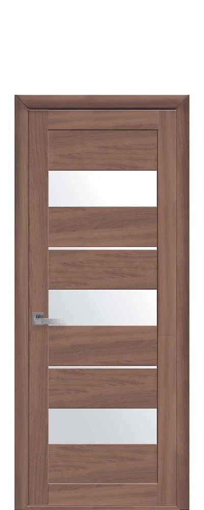 Дверь Мода Лилу ольха 3D(со стеклом сатин) Экошпон Новый стиль