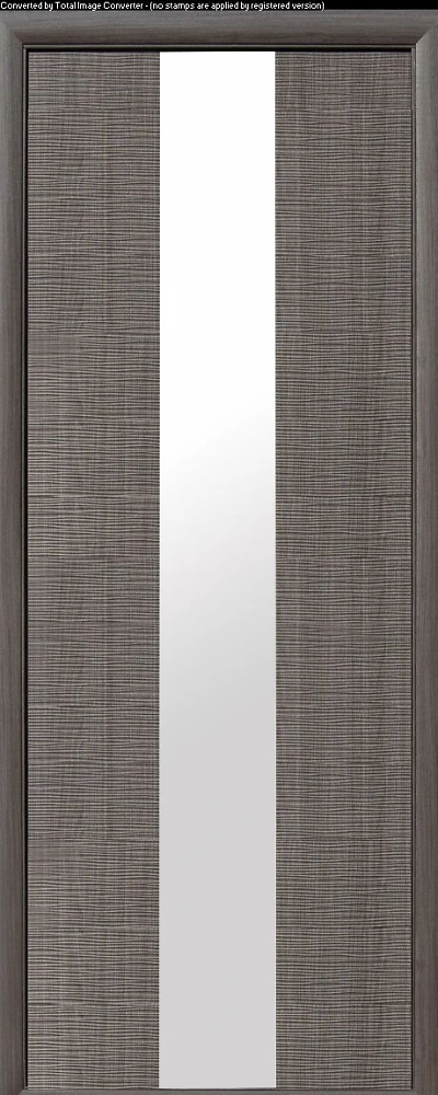 Дверь  Фортис grey Сахара 1 Z (с зеркалом) ПВХ DeLuxe Новый стиль