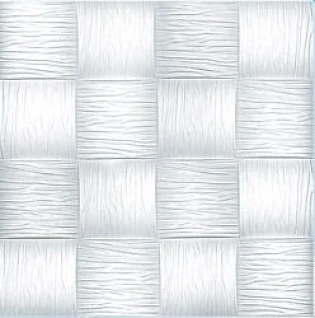 Плитка потолочная бесшовная Baraka Шахматы белая