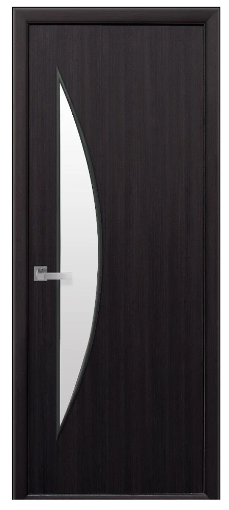 Дверь  Модерн венге dewild Луна (со стеклом сатин) Экошпон Новый стиль