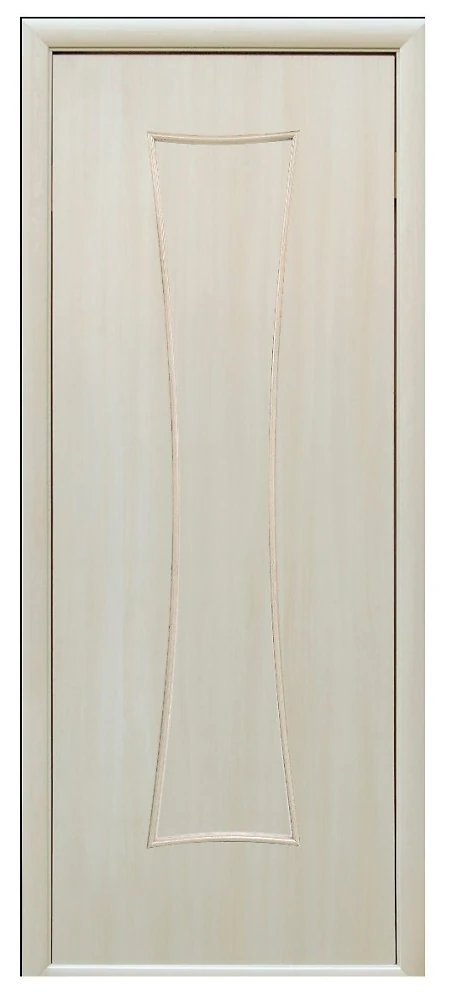 Дверь  Модерн дуб жемчужный Часы (глухая) Экошпон Новый стиль