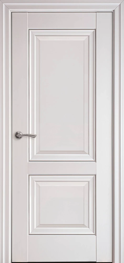 Дверь Элегант Имидж белый матовый (глухая с молдингом) Premium Новый стиль