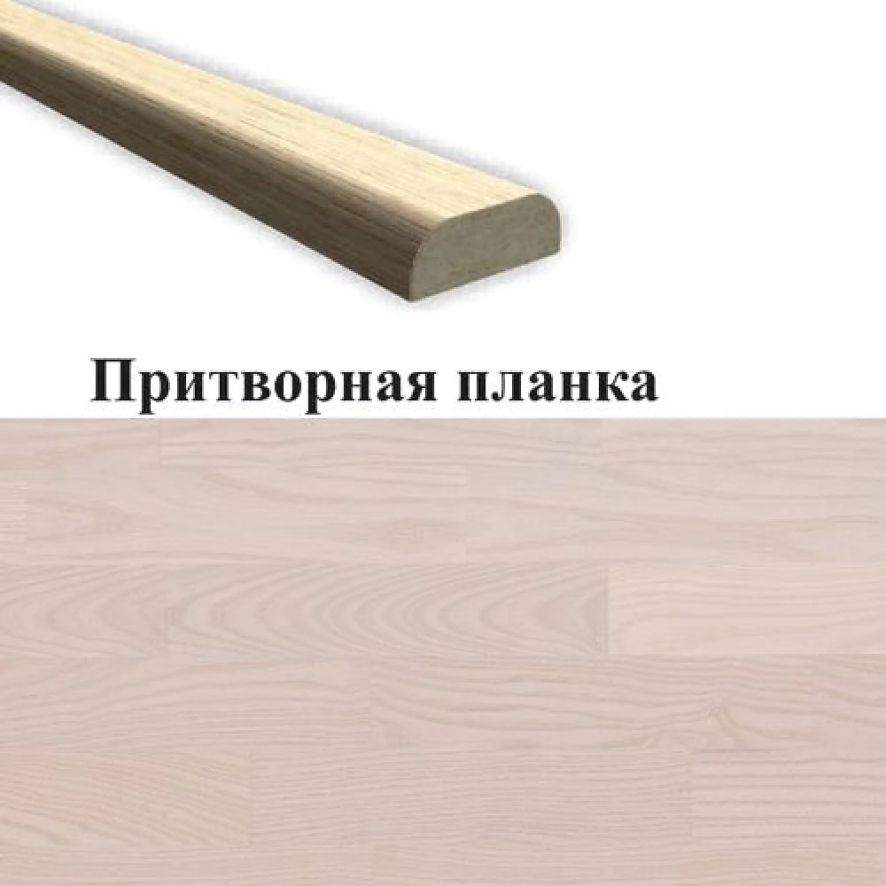 Притворная планка ПВХ DeLuxe МДФ ясень new 35х8х2070 (стоевая) Новый стиль