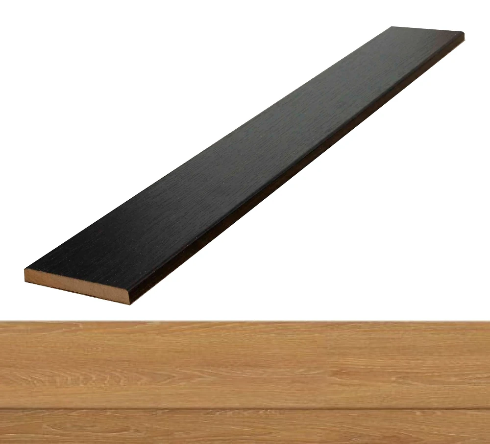 Лиштва дуб бурштиновий Нано Флекс К 70*8 прямокутний МДФ (стойова) Новий стиль