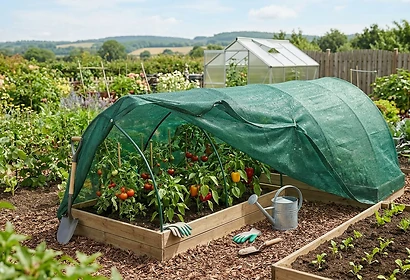 Яку затіняючу сітку вибрати для городу