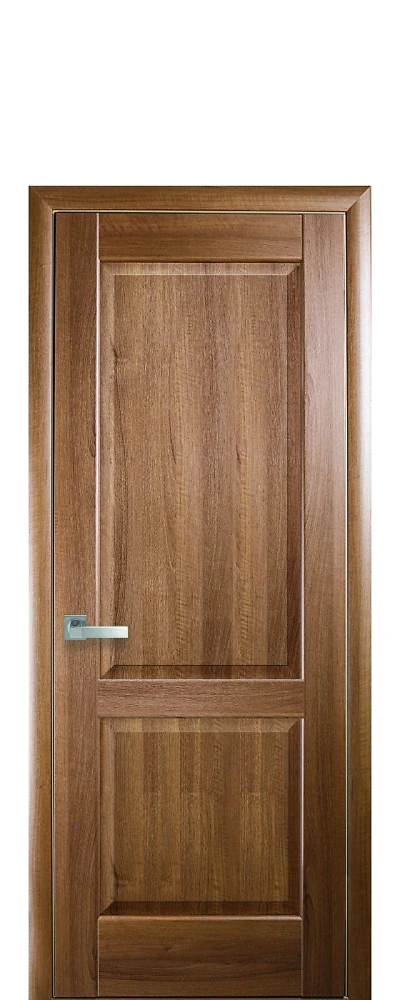 Дверь Маэстра Эпика золотая ольха (глухая) ПВХ DeLuxe Новый стиль