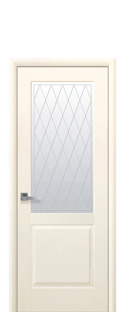 Дверь Маэстра Эпика Р2 патина (стекло сатин и рисунок) ПВХ DeLuxe Новый стиль