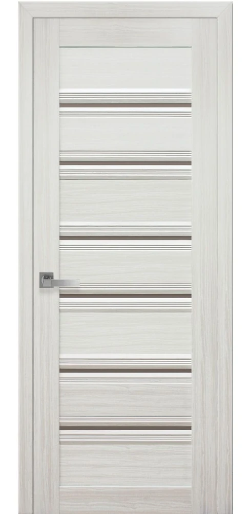 Дверь Итальяно Венеция С1 жемчуг белый (с бронзовым стеклом) SmartCover Новый стиль