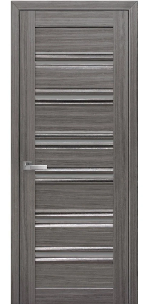 Дверь Итальяно Венеция С1 жемчуг графит (с графитовым стеклом) SmartCover Новый стиль