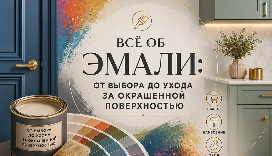 Всё об эмали: от выбора до ухода за окрашенной поверхностью