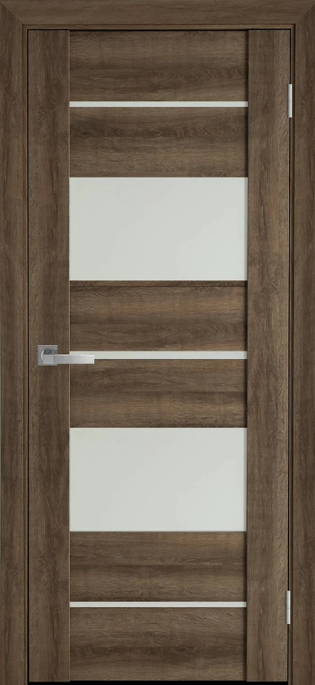 Дверь Вива Аскона бук шато (со стеклом сатин) ПВХ Viva Новый стиль