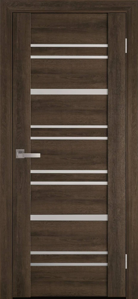 Двері Віва Валенсія бук табачный (зі склом сатин) ПВХ Viva Новий стиль