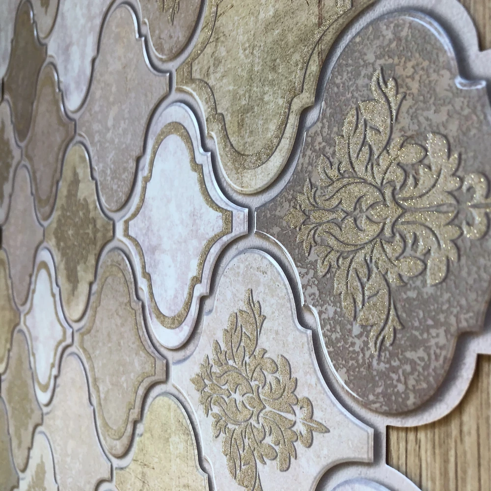 Пластиковая Панель Регул Восточный орнамент бежевый 915*507мм