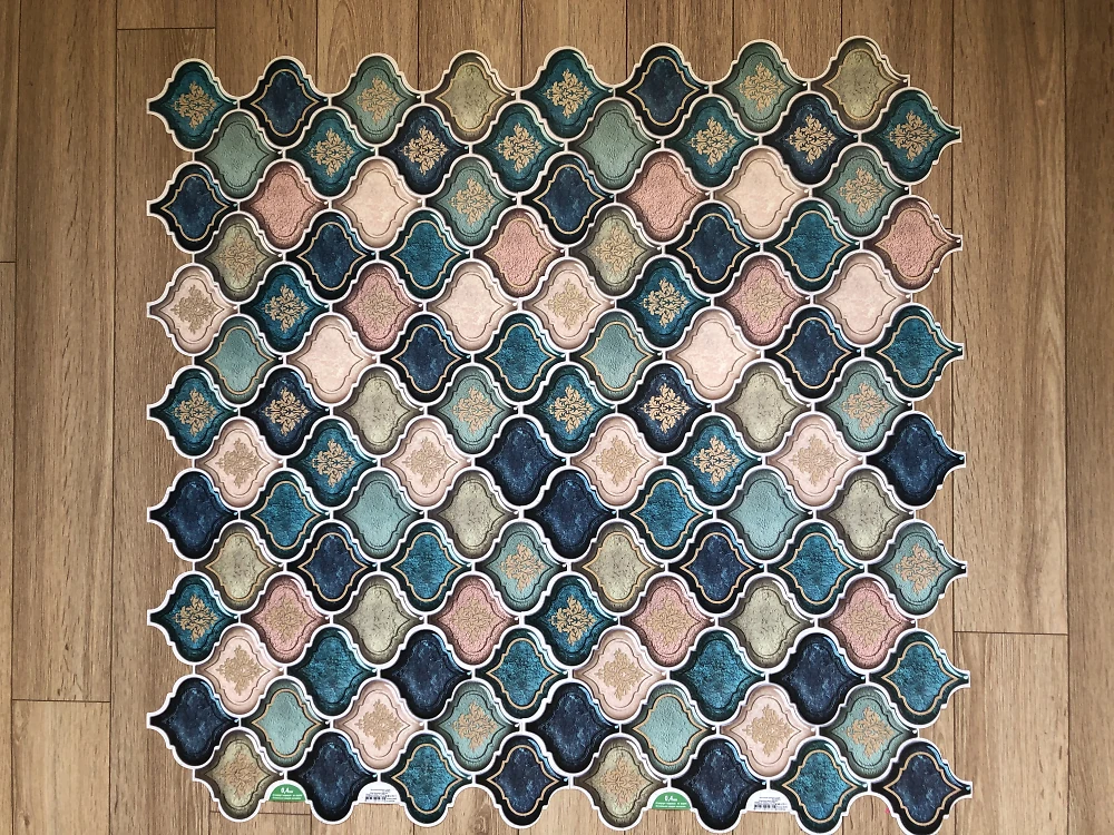 Пластиковая Панель Регул Восточный орнамент синий 915*507мм