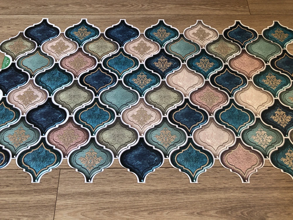 Пластиковая Панель Регул Восточный орнамент синий 915*507мм