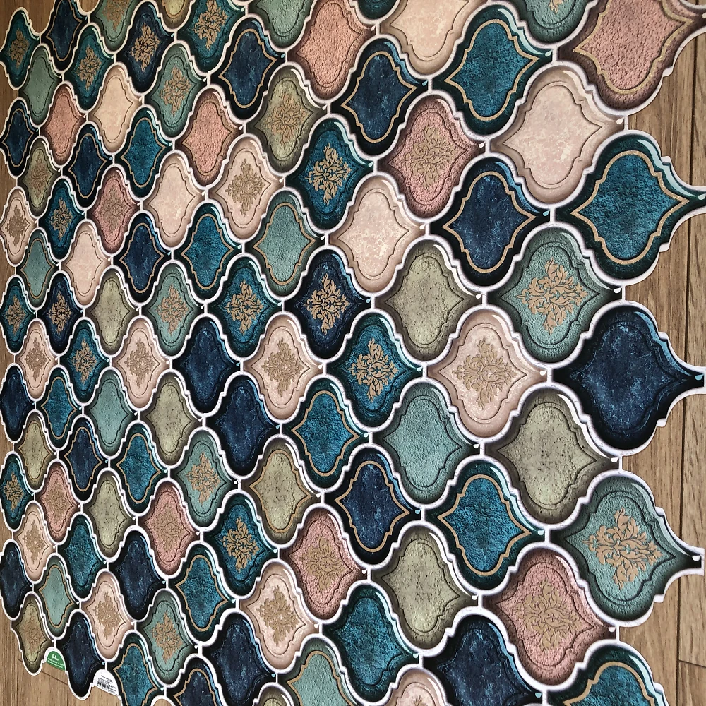 Пластиковая Панель Регул Восточный орнамент синий 915*507мм