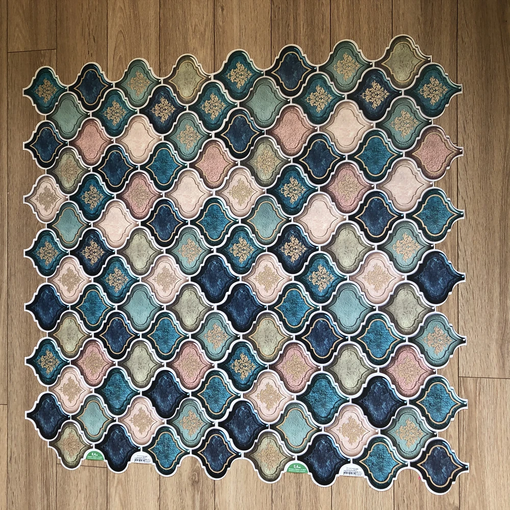 Пластиковая Панель Регул Восточный орнамент синий 915*507мм