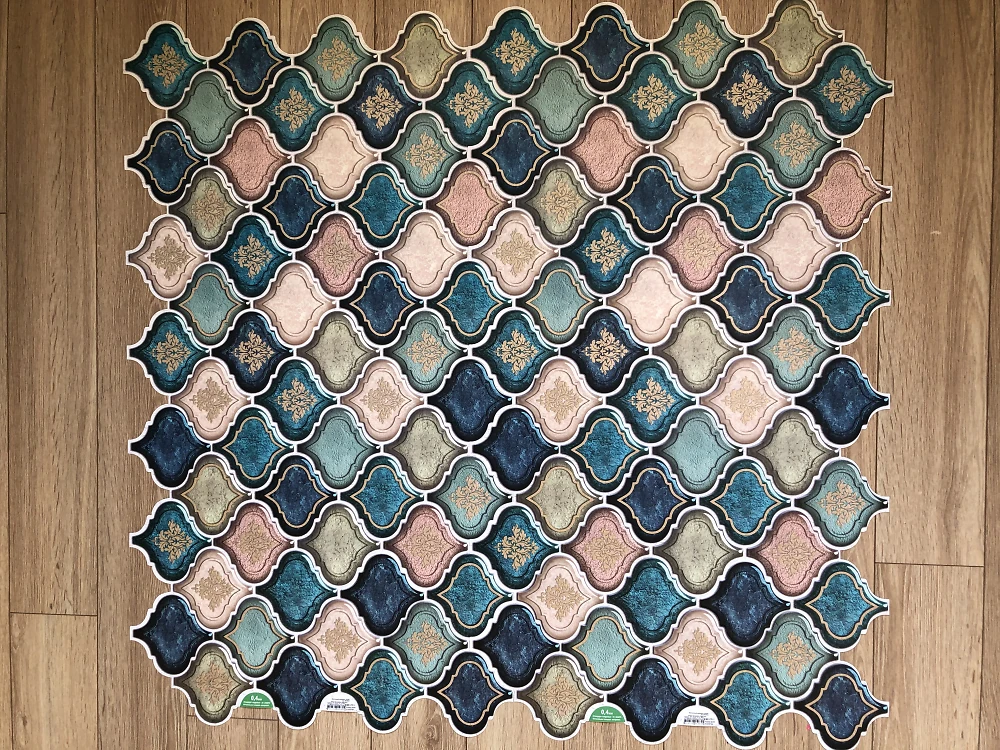 Пластиковая Панель Регул Восточный орнамент синий 915*507мм