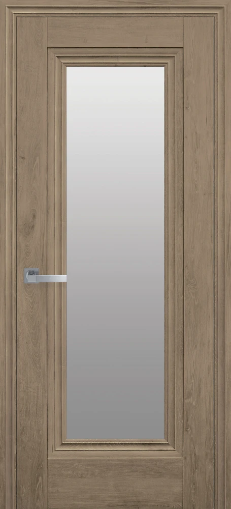 Дверь Прованс Милла орех европейский (со стеклом сатин) ЭкоВуд Новый стиль