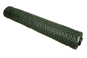 Сітка садова пластикова темно-зелена AgroSar 50х50мм ромб 1.5м ширина (на метраж)