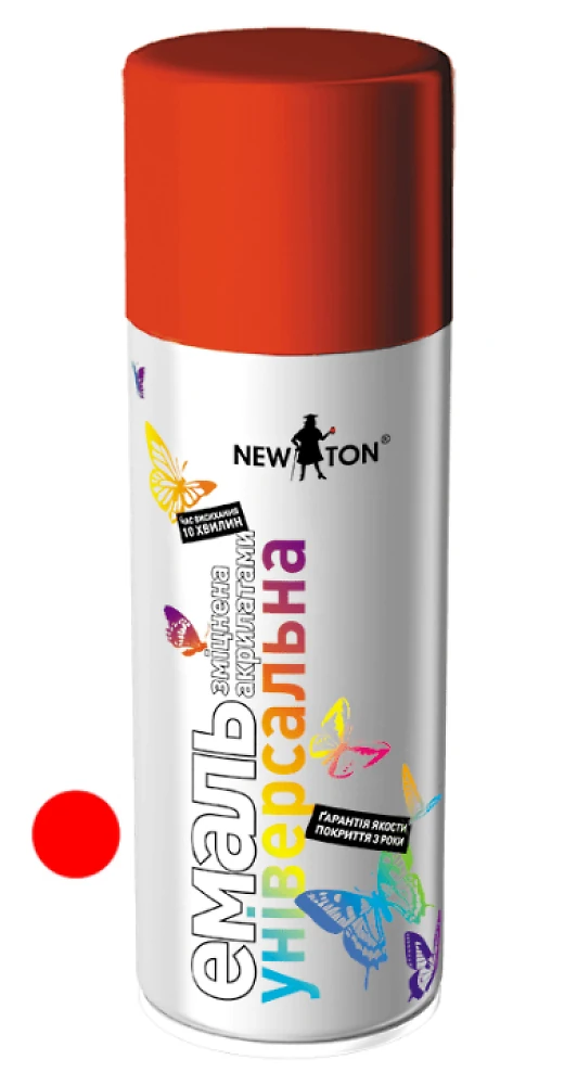 Емаль універсальна Червона (RAL 3020) 150 мл NewTon (аерозоль)
