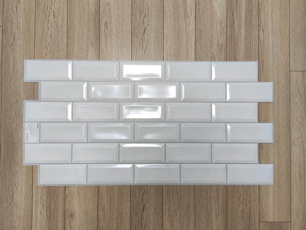 Пластиковая Панель Пластмаркет плитка Кабанчики белая 960 * 485мм