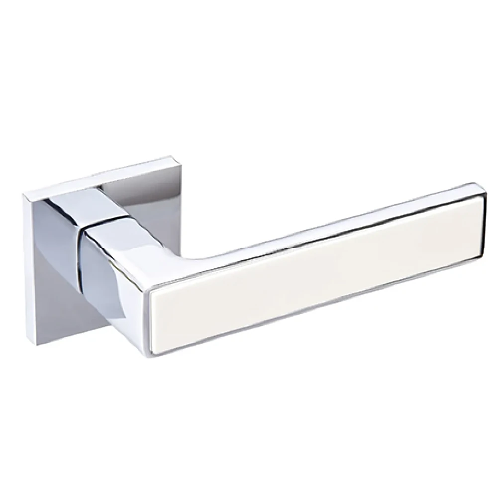 Ручка на розетці Gavroche NIKEL Ni  Z25 колір CP/Beige (хром/бежевий)