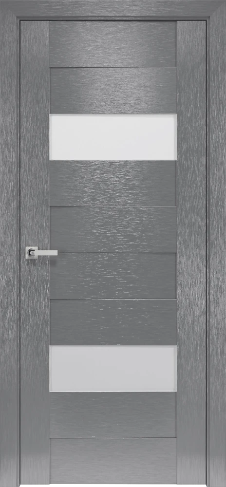 Двери Орни-х Женева x-серый (со стеклом сатин) Новый стиль