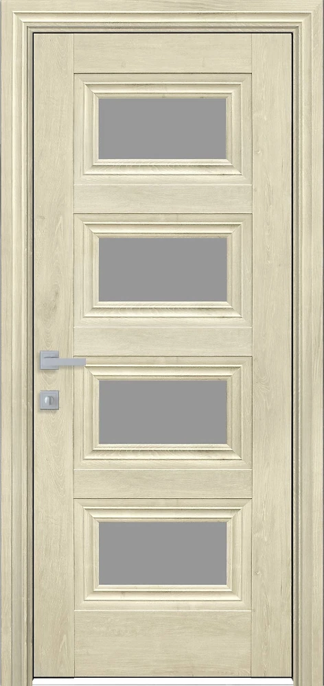 Дверь Прованс Тесса орех гималайский (со стеклом графит) ЭкоВуд Новый стиль