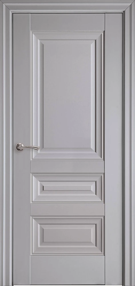 Дверь Элегант Статус серая пастель (глухая) Premium Новый стиль