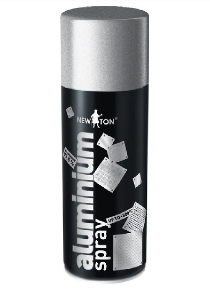 Эмаль спец.призн. Алюминиевый  ALUMINIUM 400 мл NewTon (аэрозоль)