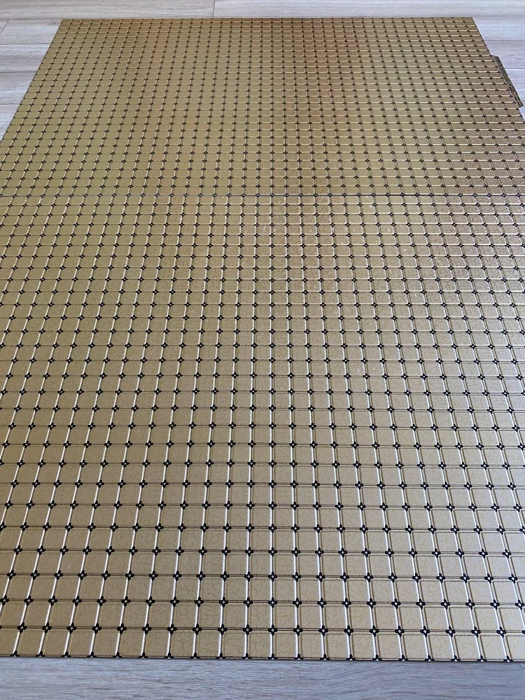 Пластиковая Панель Регул ПРЕМИУМ Золотой ажур  (992 * 629мм) Толщина 0,6мм