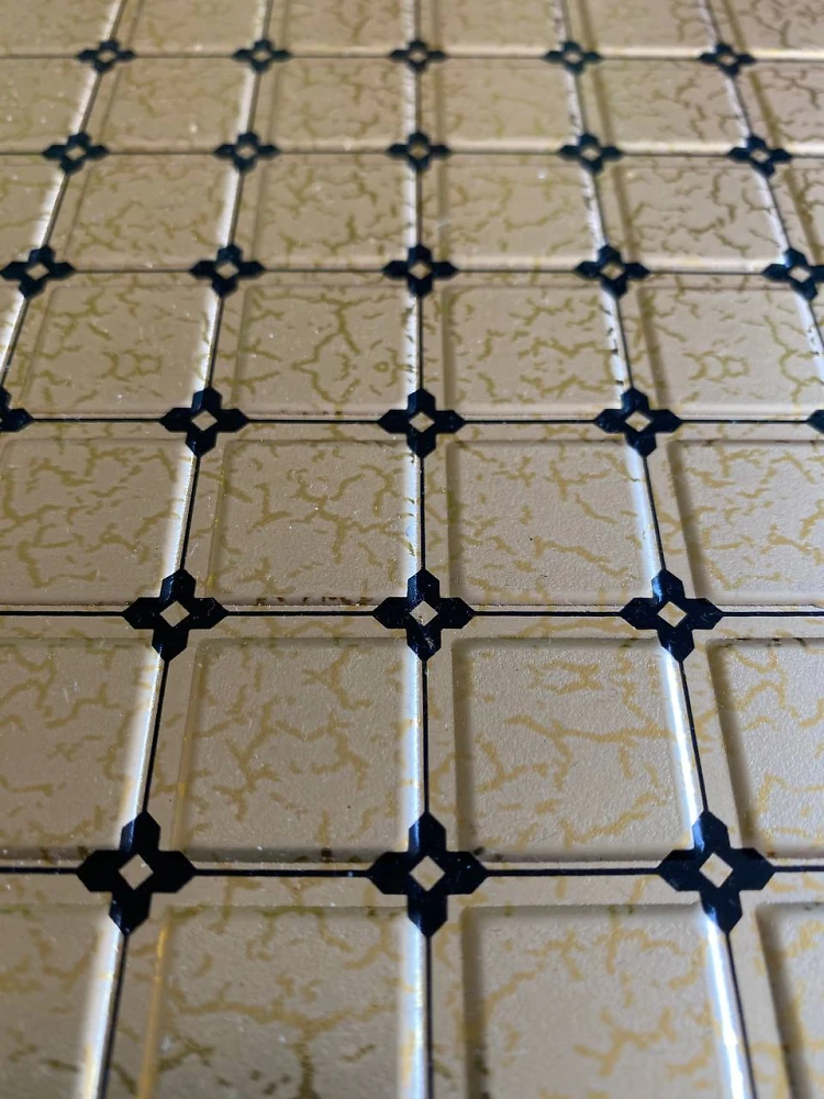 Пластиковая Панель Регул ПРЕМИУМ Золотой ажур  (992 * 629мм) Толщина 0,6мм