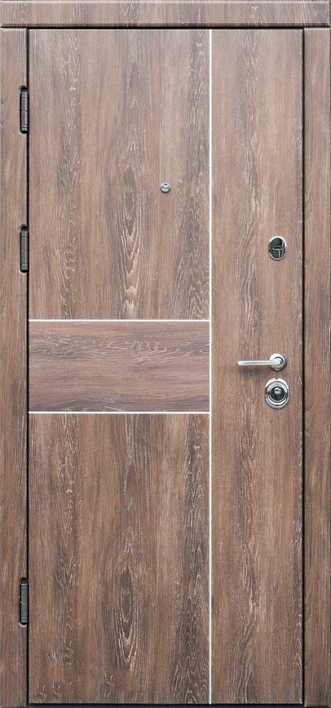 Дверь входная Форт нокс серия Троя New Дуб шале корица молдинг DA-2