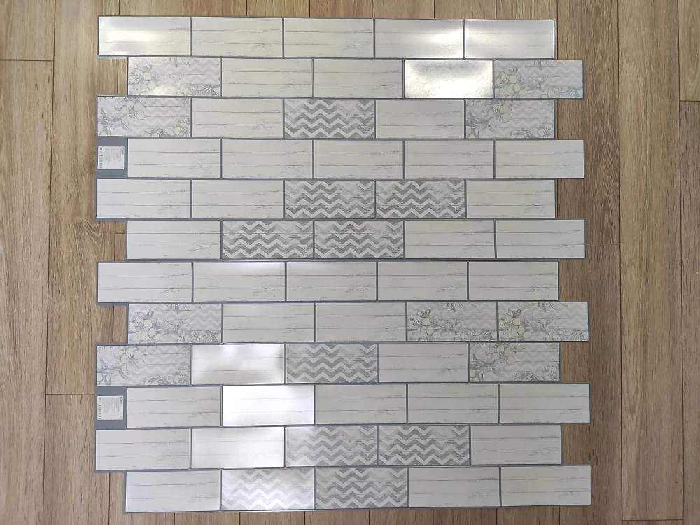 Пластиковая листовая ПВХ панель для стен Пластмаркет плитка Шебби Шик 960 * 485мм